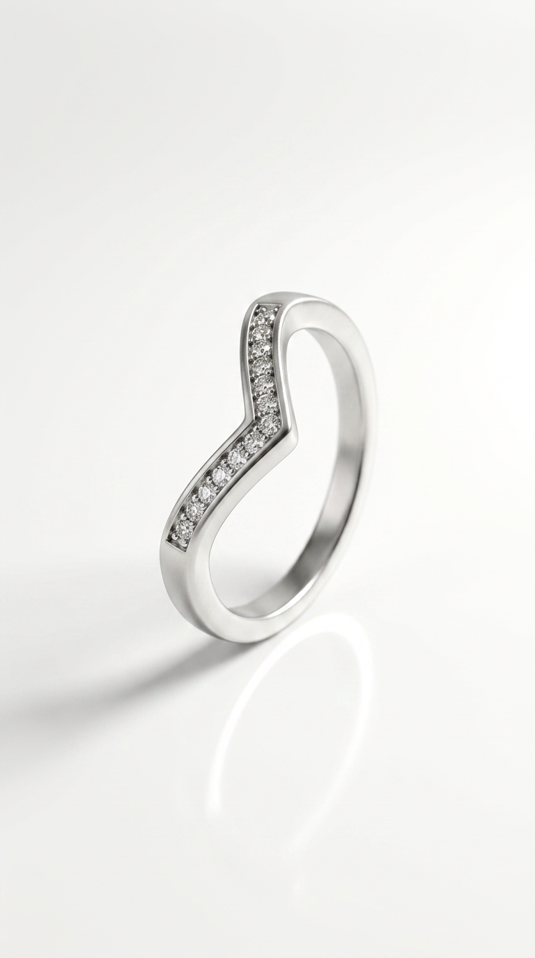 ✨ Modern Wave Ring – Silver Edition ✨