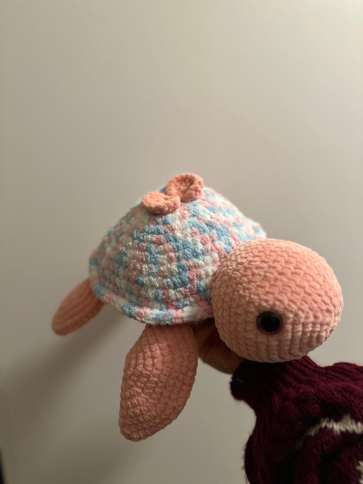 🐢 Rosa Häkel-Schildkröte – handgemacht & einzigartig