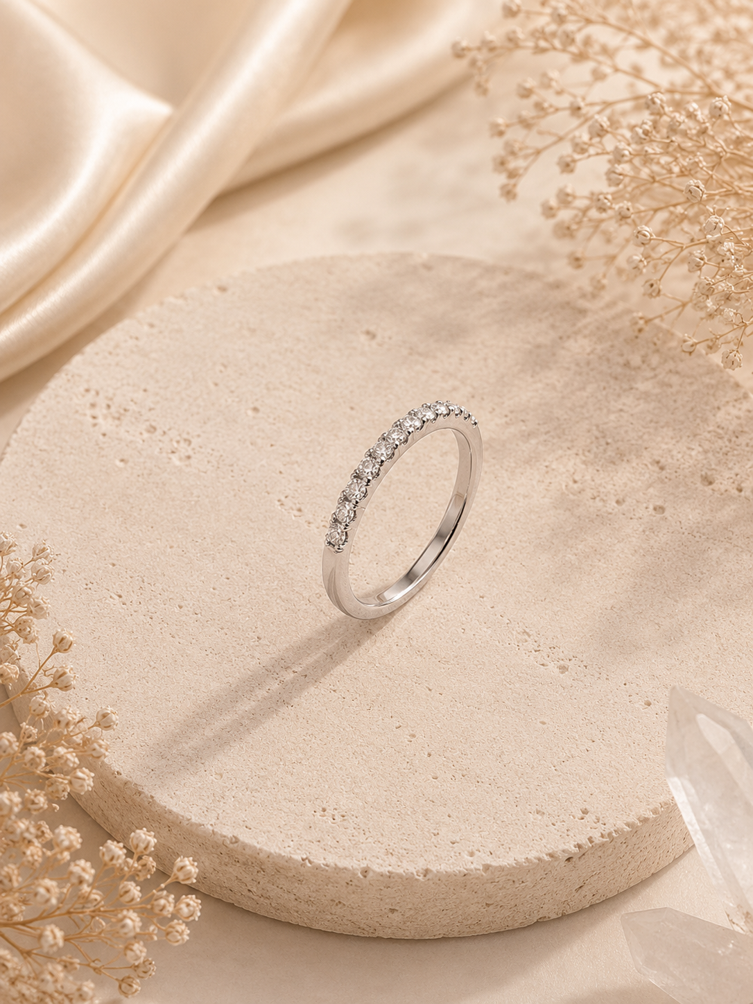 ✨ Eleganter Crystal Ring – Silver Edition ✨