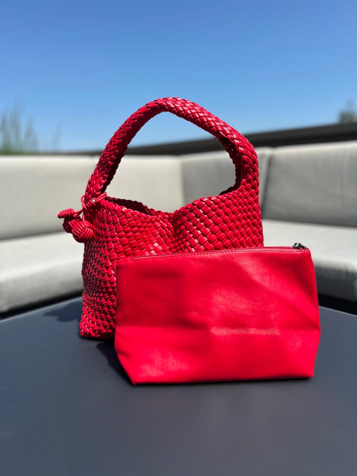 Geflochtene Handtasche mit Innentäschchen – Eleganz & Funktion in einem 🌟