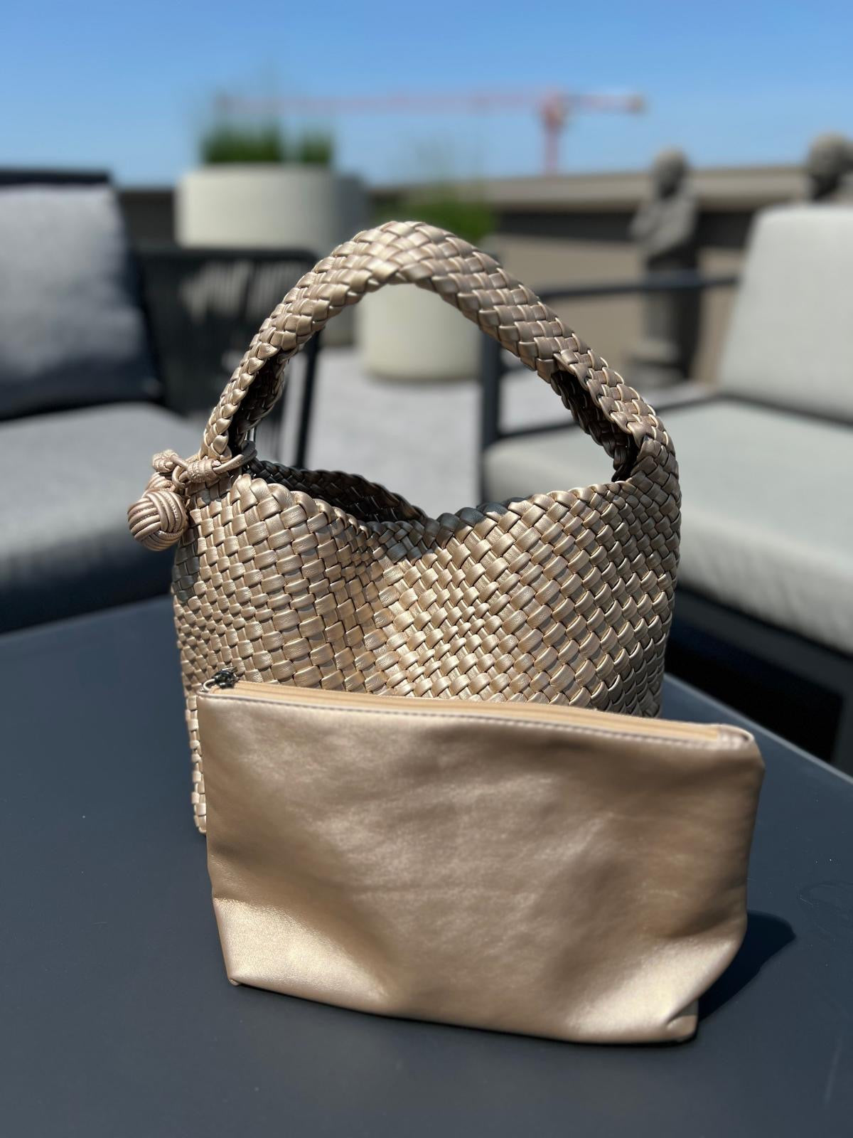 Geflochtene Handtasche mit Innentäschchen – Eleganz & Funktion in einem 🌟