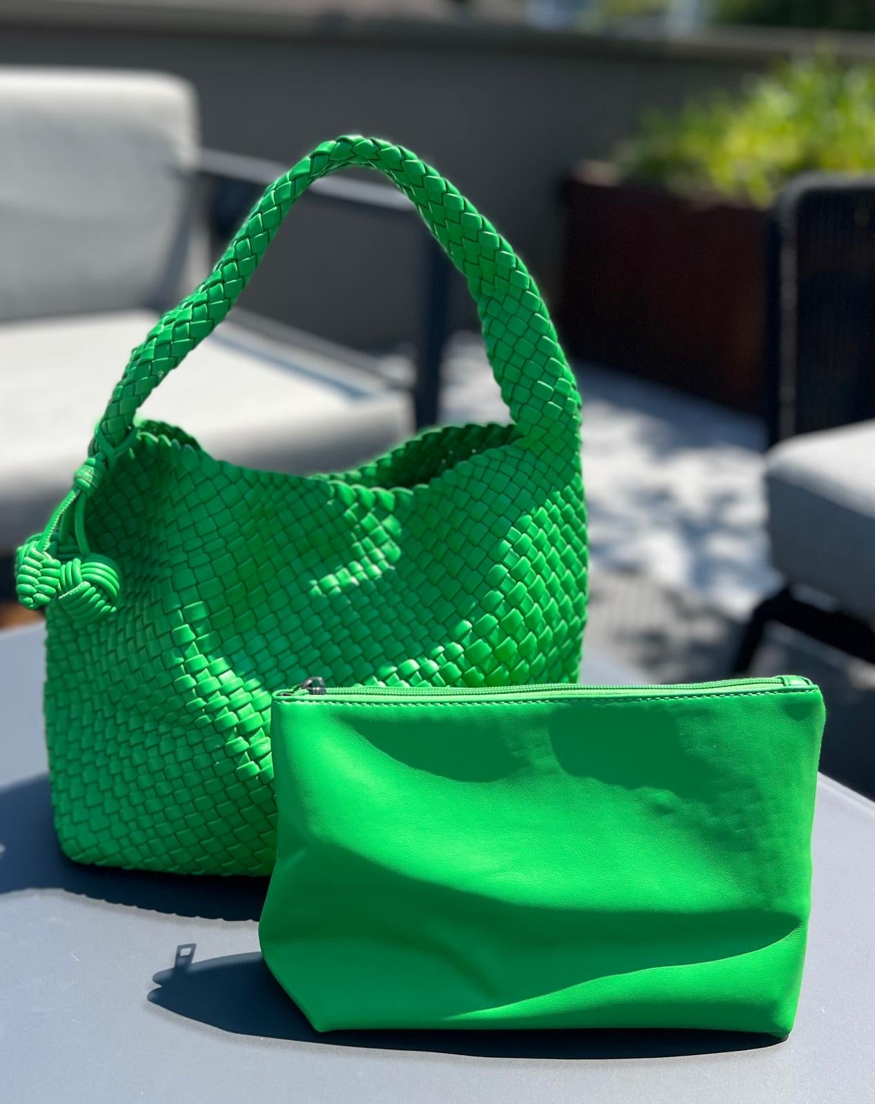 Geflochtene Handtasche mit Innentäschchen – Eleganz & Funktion in einem 🌟