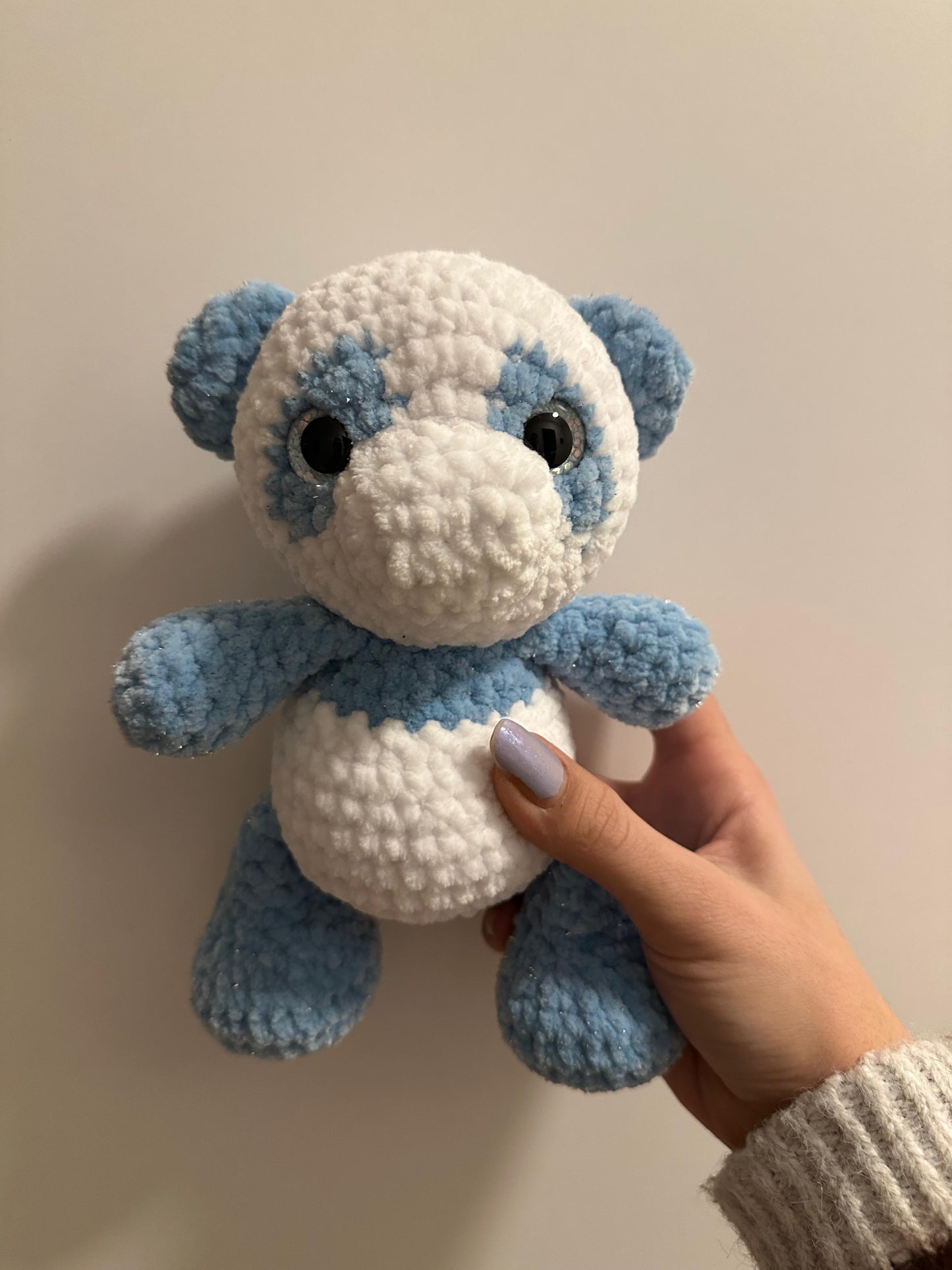 Panda Bär mit Glitzeraugen