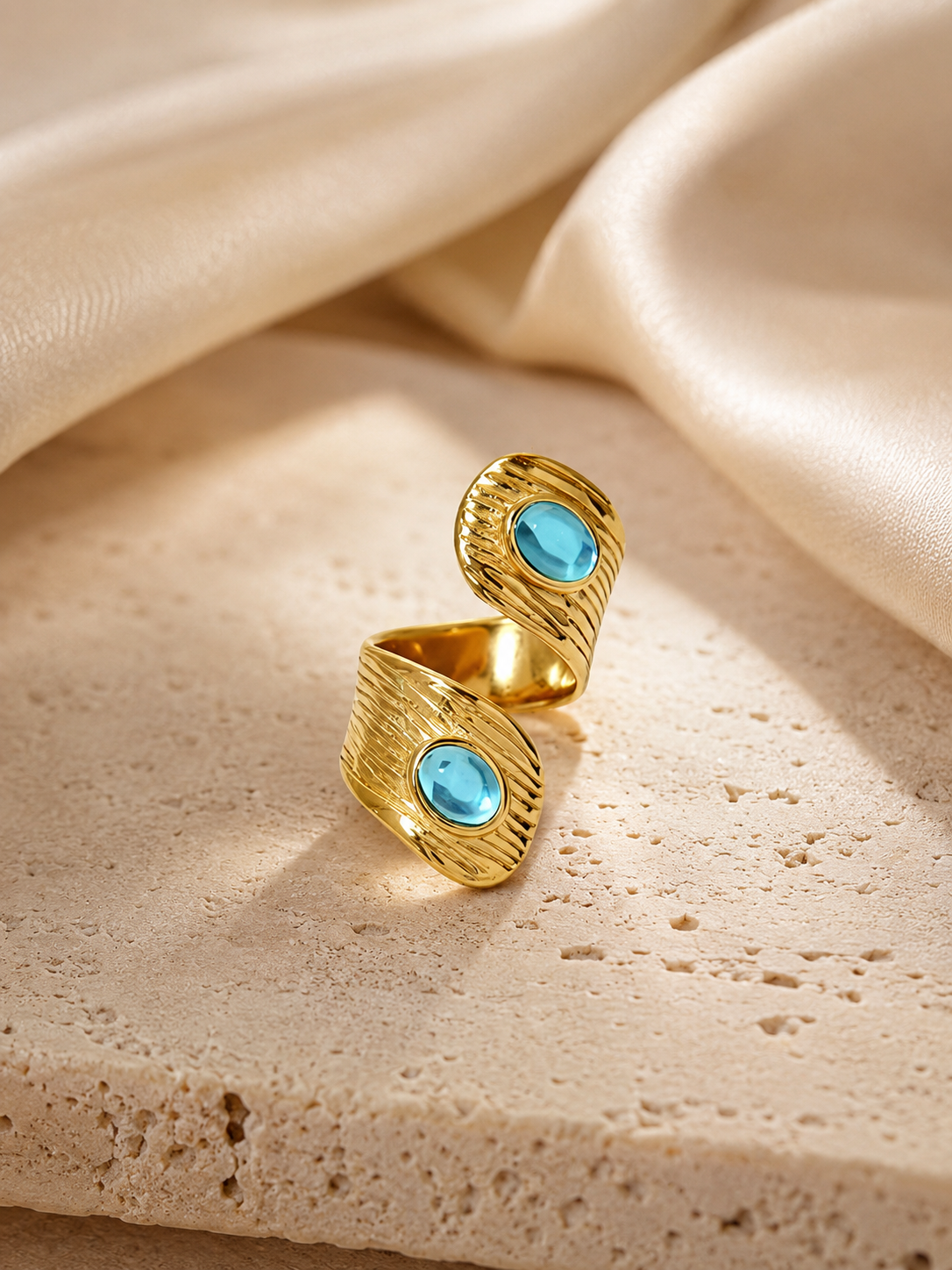 Ocean Glow Ring Verstellbar