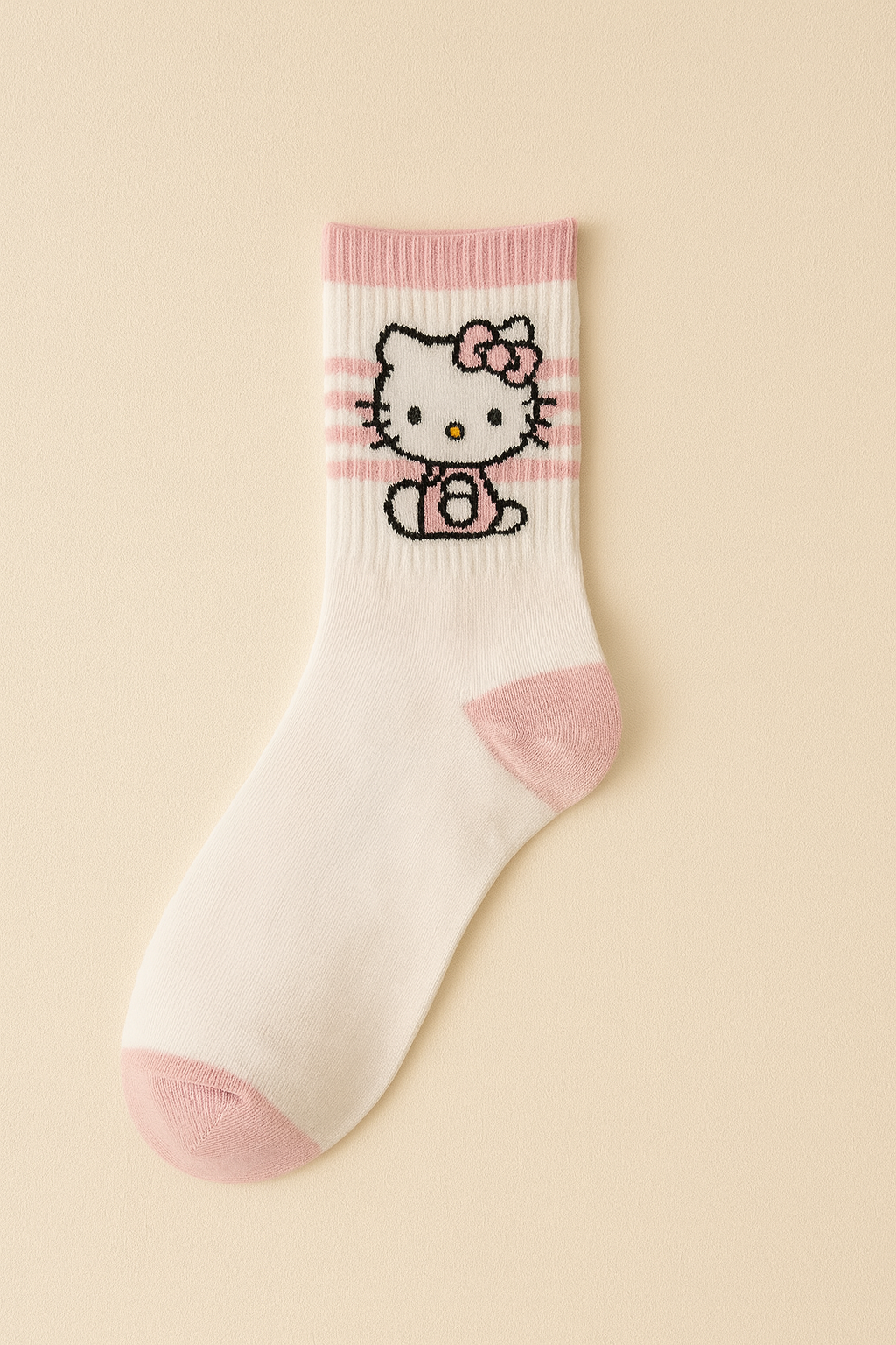 🧦 Hello Kitty Socken – 3er Pack (Größe US 4–10)