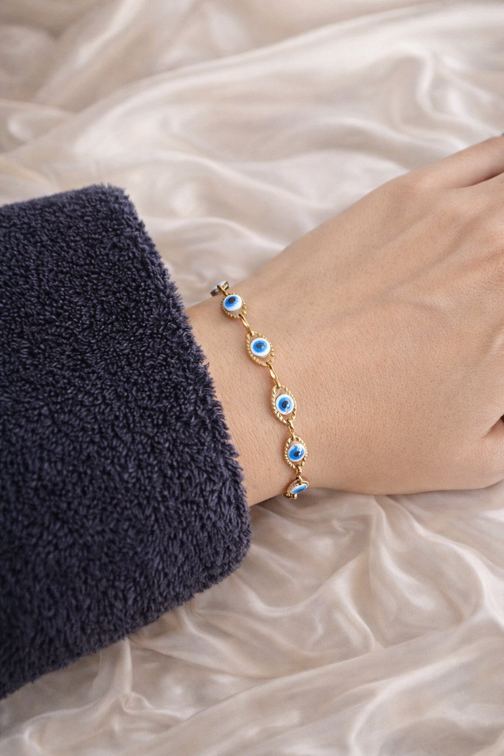 Edelstahl Armband „Blue Eye“ 👁️✨