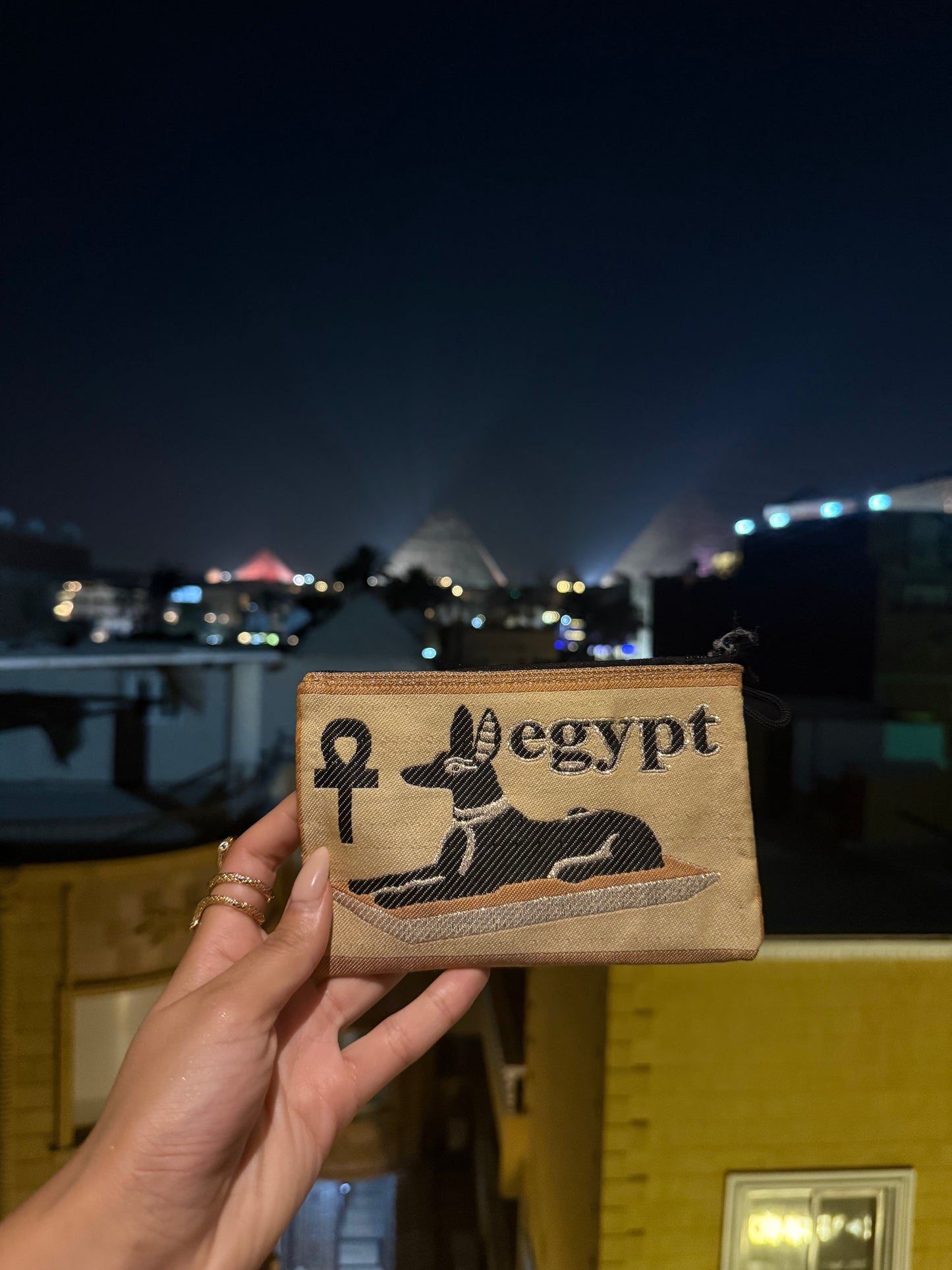 Handmade Necessaire aus Giza – direkt bei den Pyramiden 🇪🇬