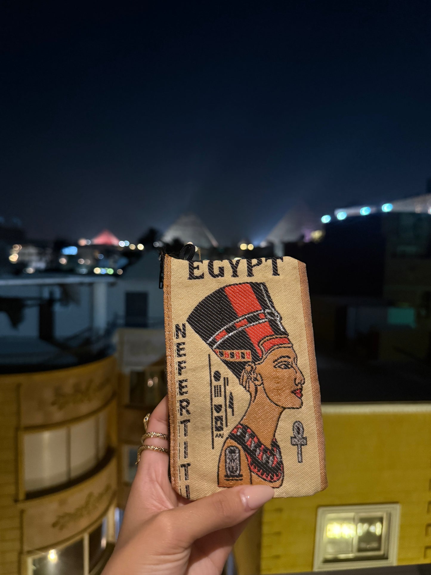 Handmade Necessaire aus Giza – direkt bei den Pyramiden 🇪🇬