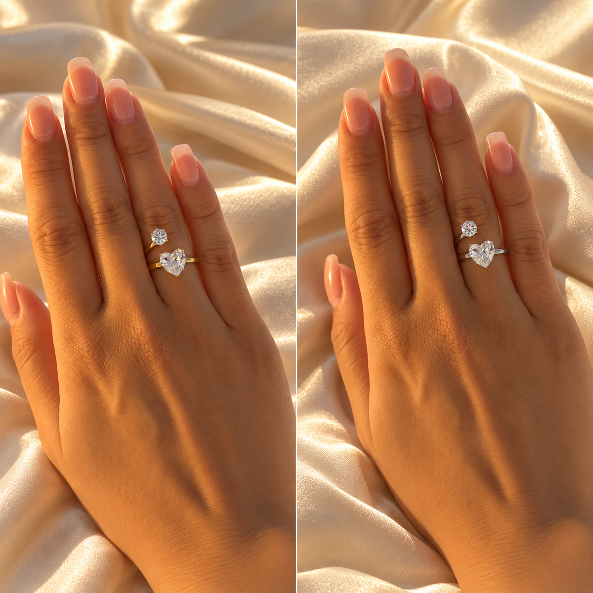 Heart Glow – Ring in Gold- & Silberfarbe