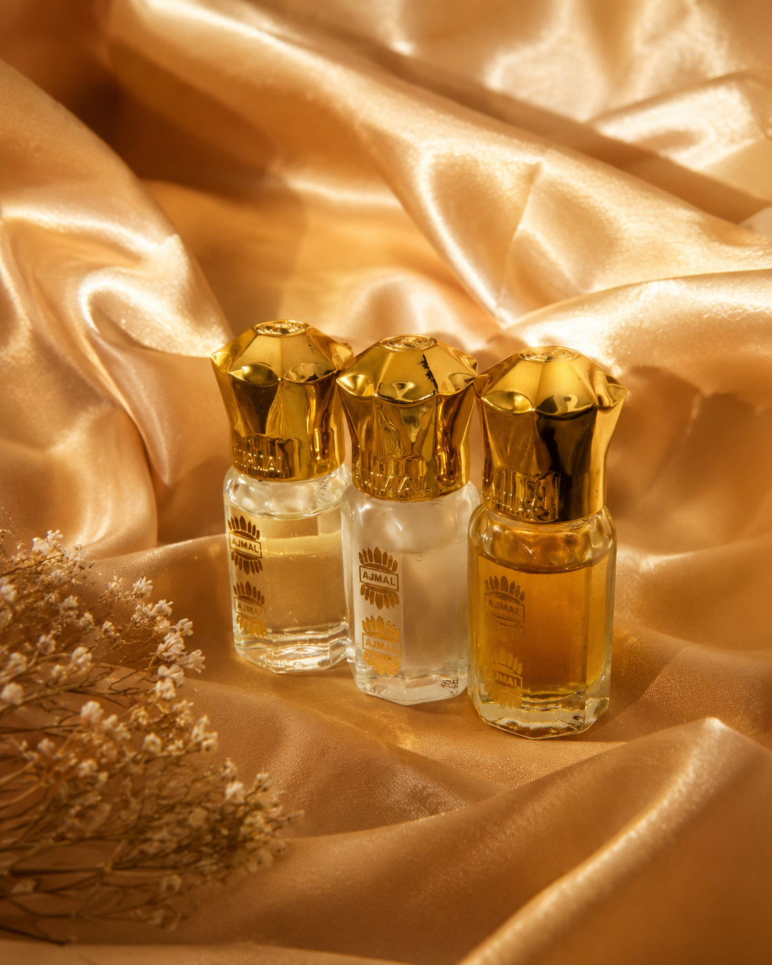 Ajmal Gold Series Parfumöl – White Oud / Blu Moon / Dubai Oud ✨