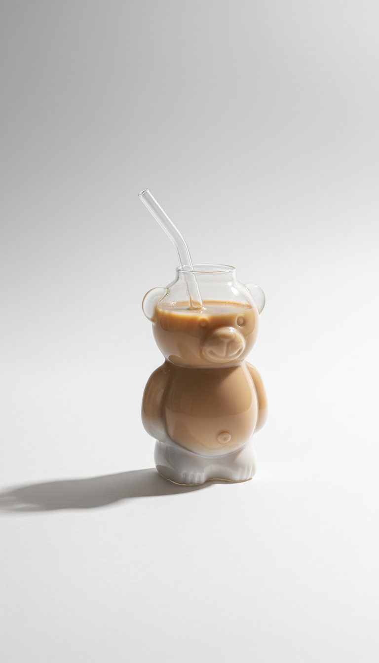 đť SĂźĂe Bären-Glas Tasse â 340 ml | Borosilikatglas