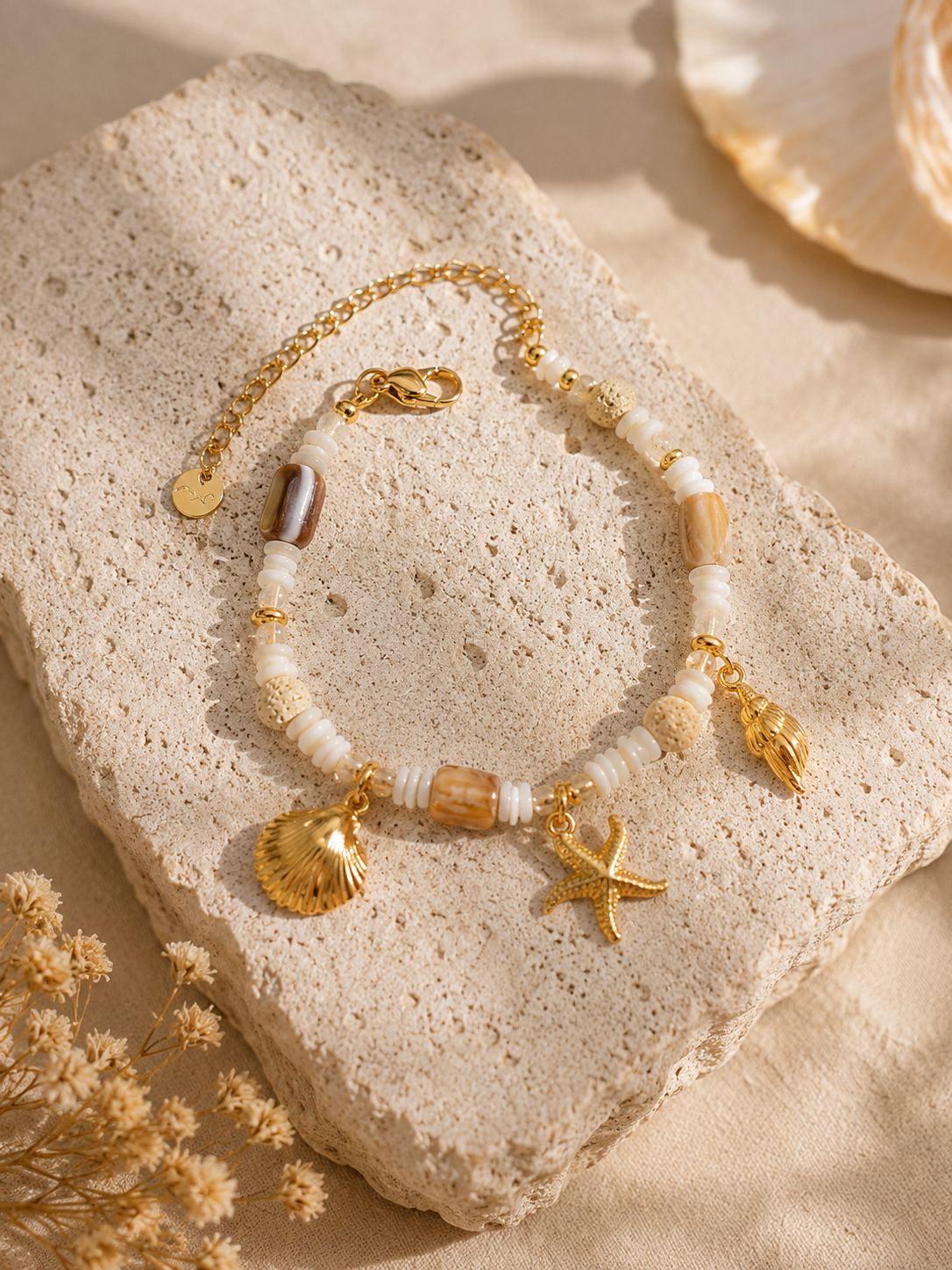 🌊 Seestern & Muschel Armband – Sommerliche Beach-Vibes für dein Handgelenk ✨
