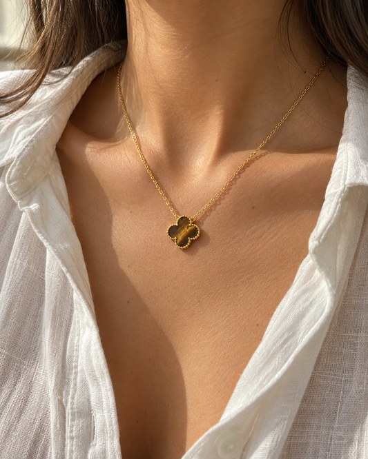 Halskette „Clover“ – Drei Farben, ein besonderer Glanz ✨