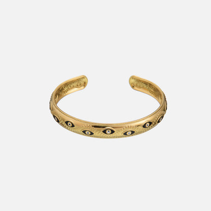 ✨ Evil Eye Armreif – Edelstahl Gold (in 1 Woche lieferbar)