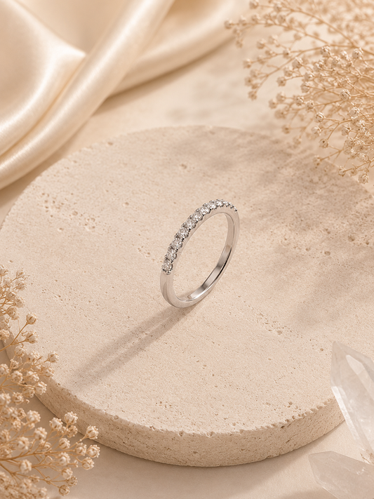 ✨ Eleganter Crystal Ring – Silver Edition ✨