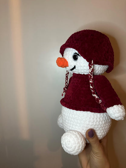 ❄️ Handgemachter Schneemann – Winterfreund mit Herz