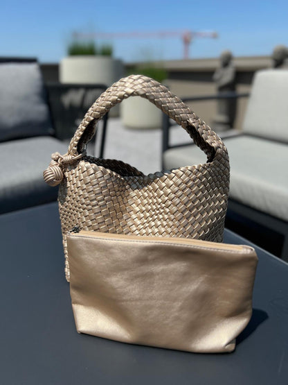 Geflochtene Handtasche mit Innentäschchen – Eleganz & Funktion in einem 🌟
