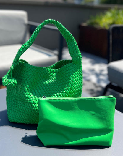 Geflochtene Handtasche mit Innentäschchen – Eleganz & Funktion in einem 🌟