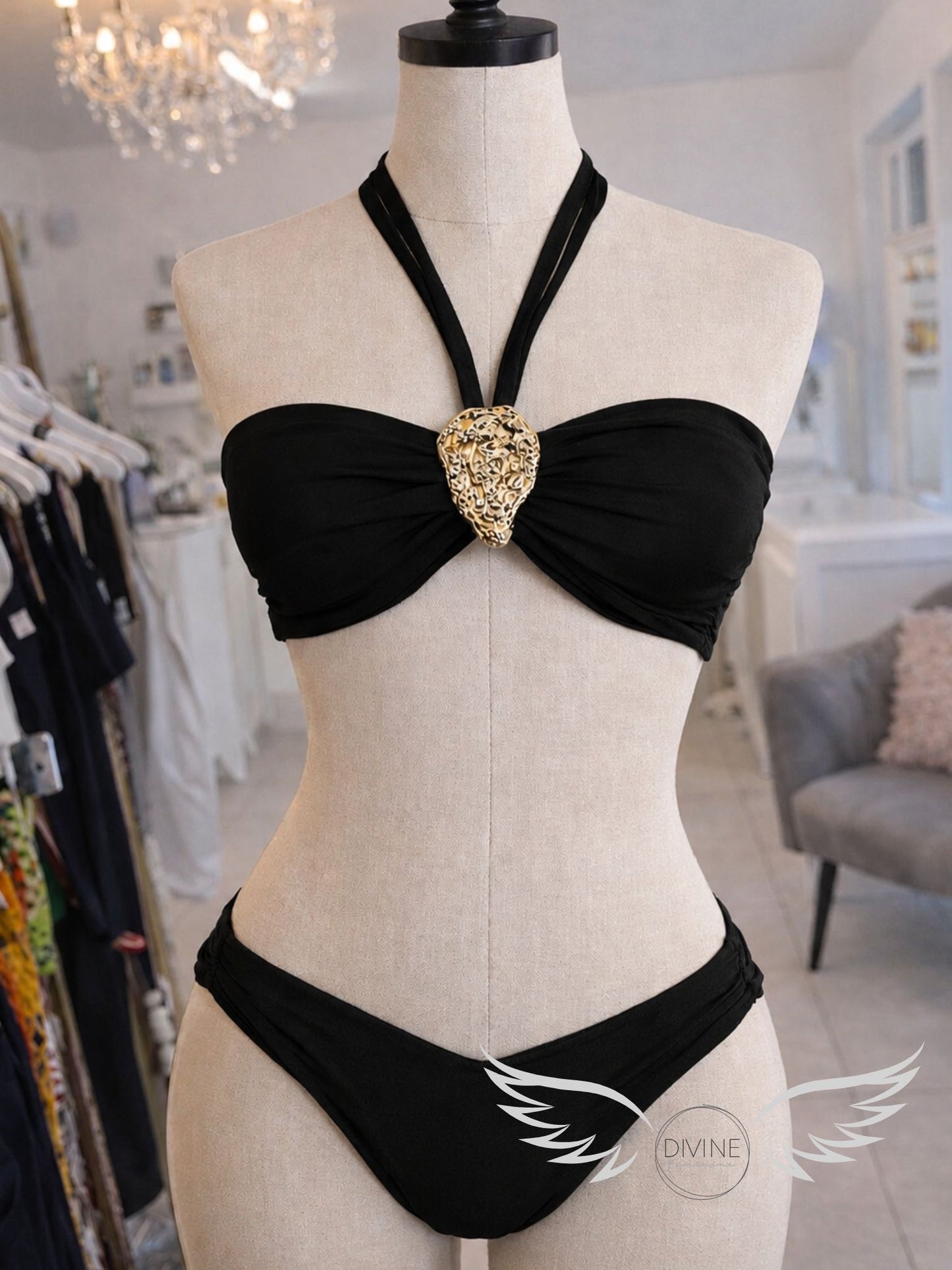Bikini Blau/Schwarz s/m