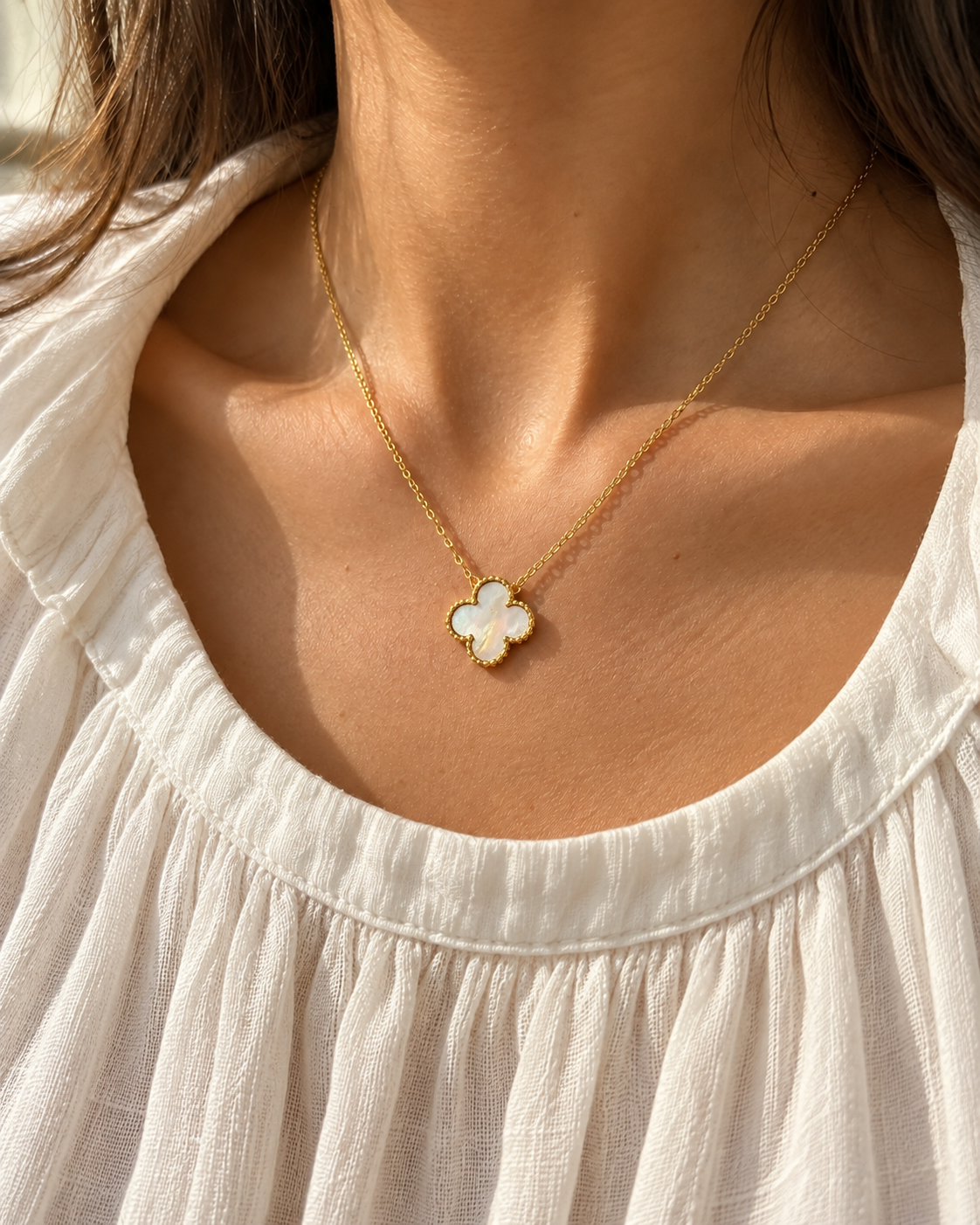 Halskette „Clover“ – Drei Farben, ein besonderer Glanz ✨