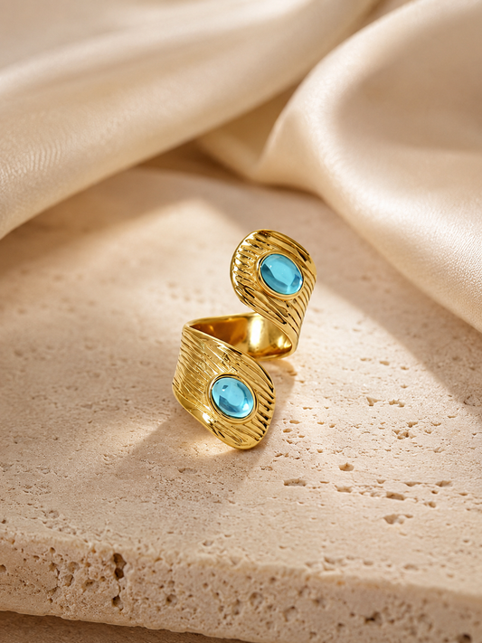 Ocean Glow Ring Verstellbar