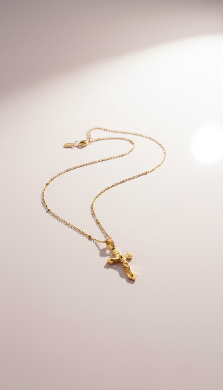 Goldene Kreuzkette – zeitlos & elegant ✨