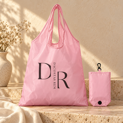 Dacostas Rem – Faltbare Einkaufstasche + Etui in Rosa 🎀