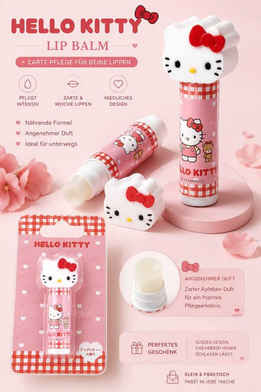 🎀 Hello Kitty Lip Balm – Pflegender Lippenbalsam 🎀 (Bald Verfügbar)