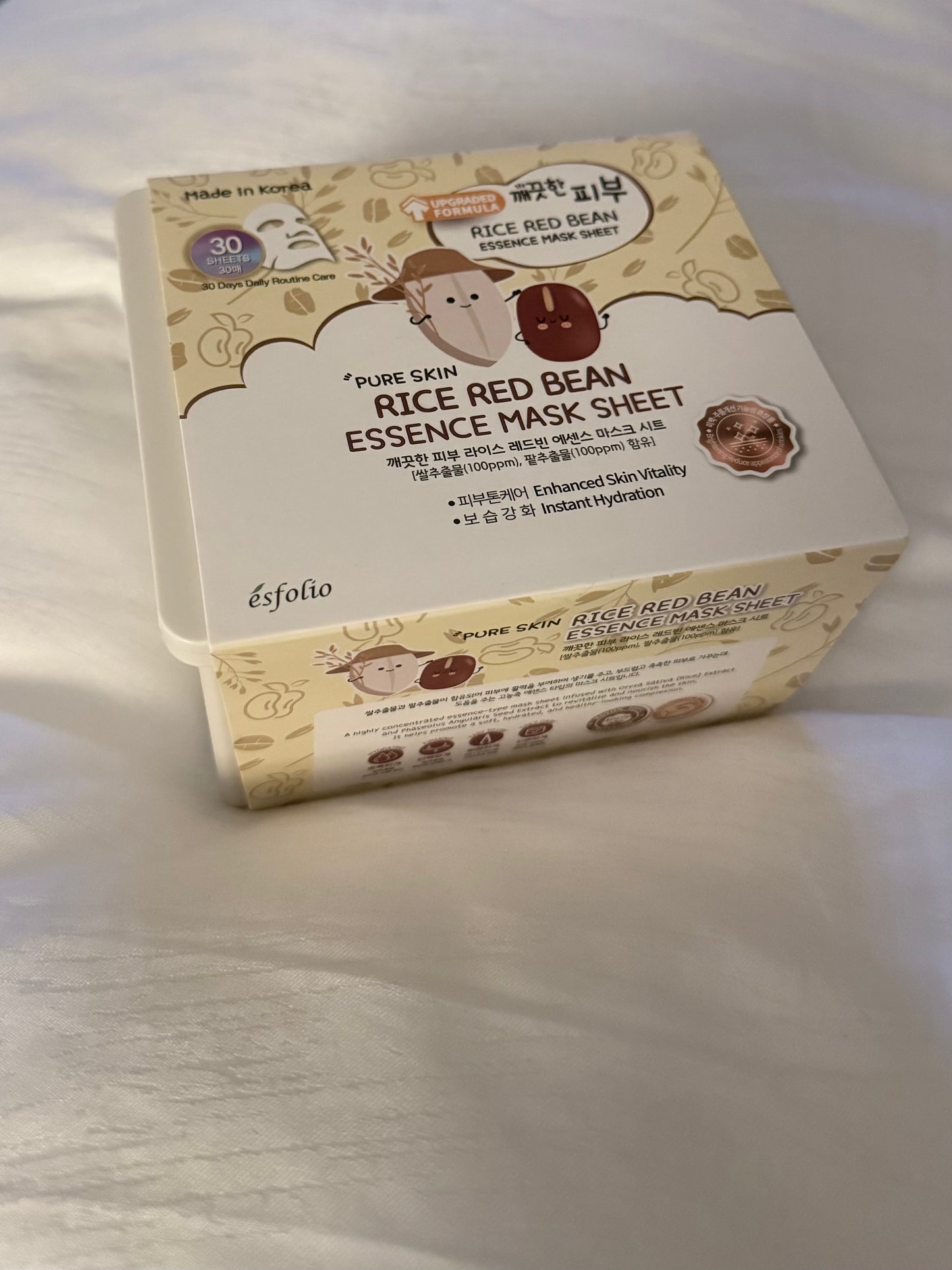 Esfolio – Rice Red Bean Essence Mask Sheets (30 Stk.)