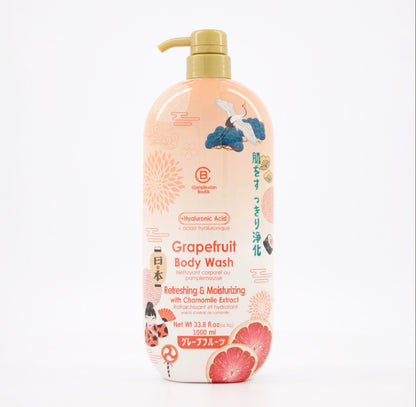 Grapefruit/Cherry Body Wash 1L mit Hyaluronsäure – Erfrischend & Feuchtigkeitsspendend 🇯🇵