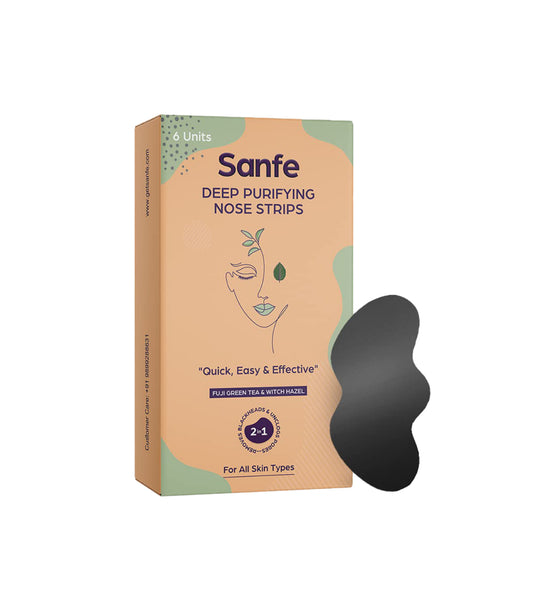 Sanfe Deep Purifying Nose Strips – Fuji Green Tea & Witch Hazel (6 Stück)