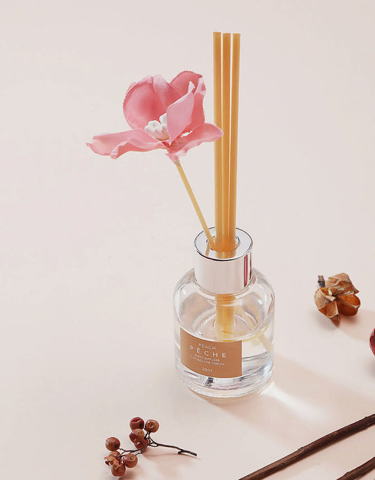 Raumduft Diffuser „Peach“ – Blumen-Design 🍑✨