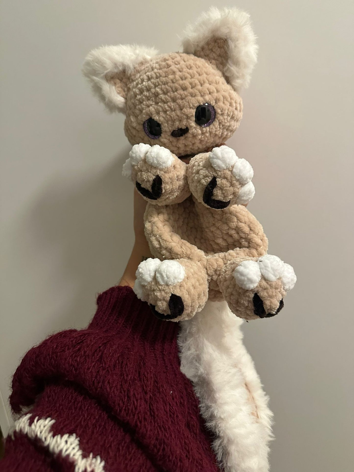 🐱 Handgemachtes Kätzchen – mit Pastell-Details