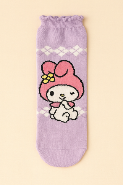 Sanrio Charakter Socken – 5er Pack 🧦✨