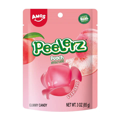 Amos Peelerz Gummy Candy – Lychee, Grape oder Peach 🍇🍑🍒