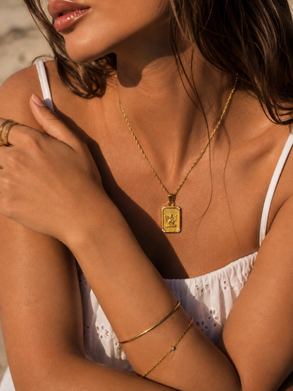 Stainless Steel Necklace "Guardian Angel"
