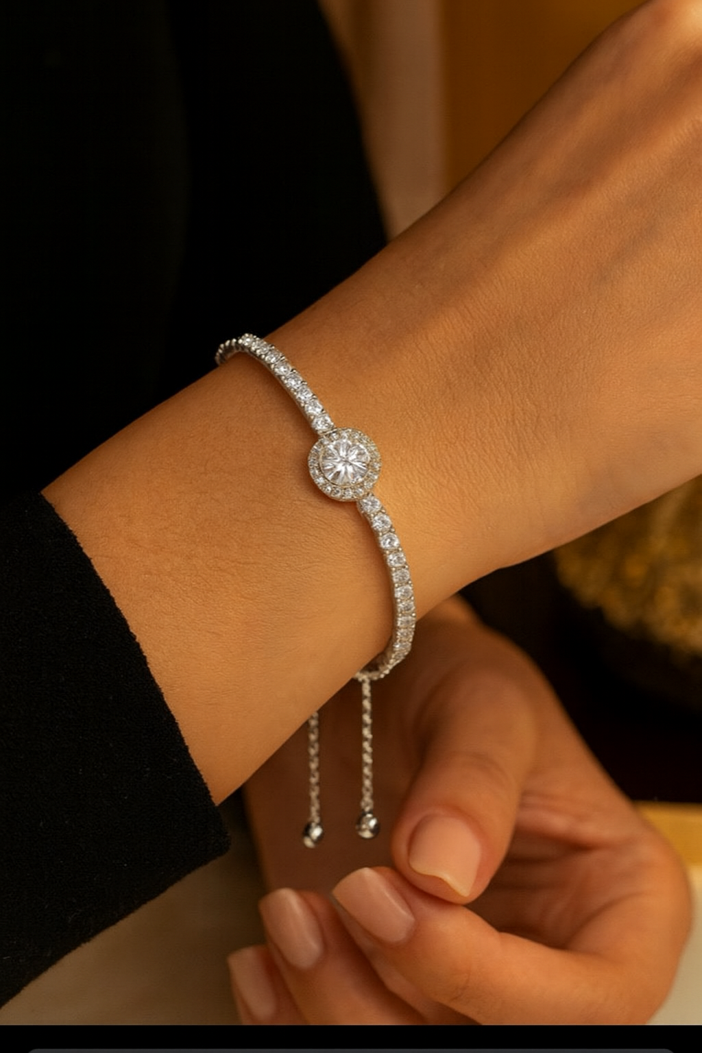 ✨ Elegantes 18K vergoldetes Zirkon-Armband ✨
