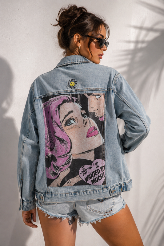 Denim Jacket „Pop Love“ – Größe M
