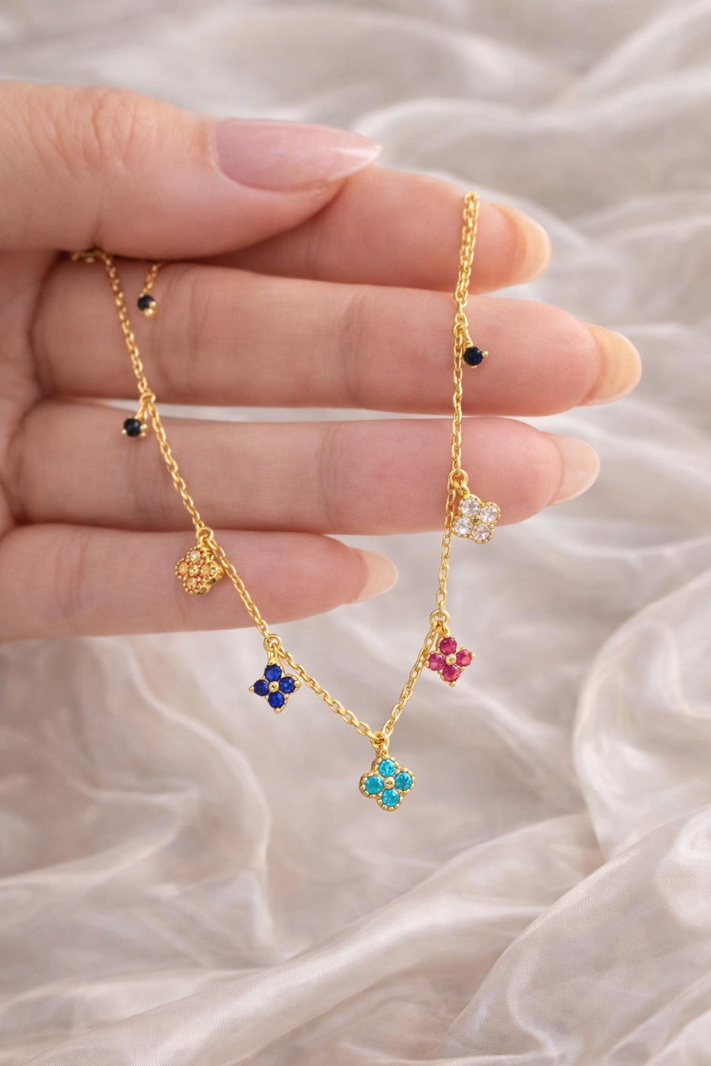 Echt vergoldetes Blumen-Armband – verifiziert & hochwertig