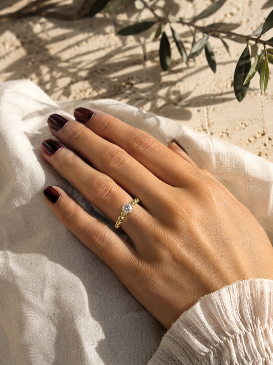 Golden Spark Ring