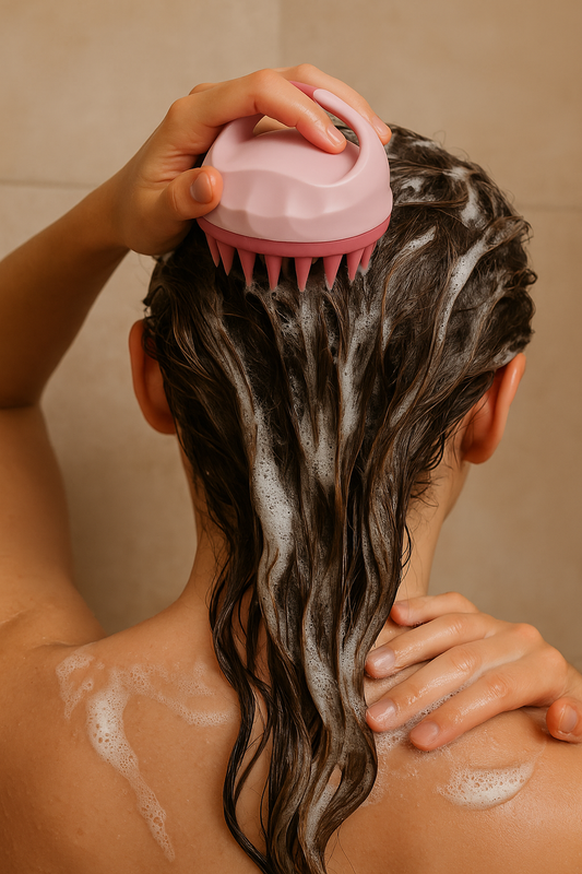 Kopfhaut-Massagebürste – für gesünderes, kräftigeres Haar 🫧