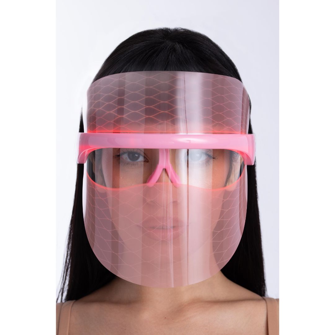 SKIN GYM
Rosafarbene LED-Gesichtsmaske 🤍