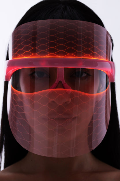 SKIN GYM
Rosafarbene LED-Gesichtsmaske 🤍