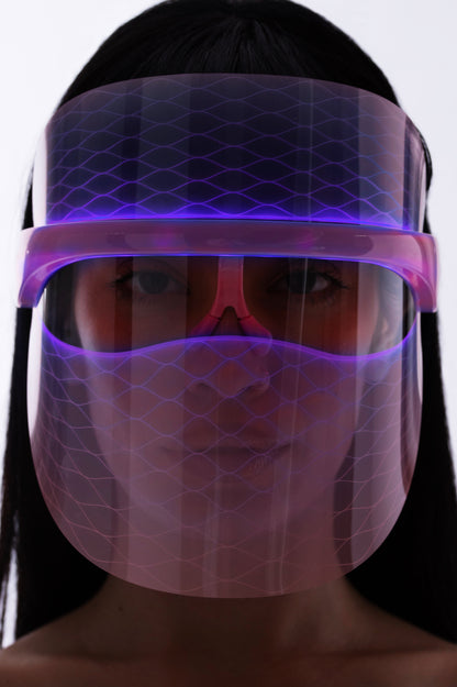 SKIN GYM
Rosafarbene LED-Gesichtsmaske 🤍