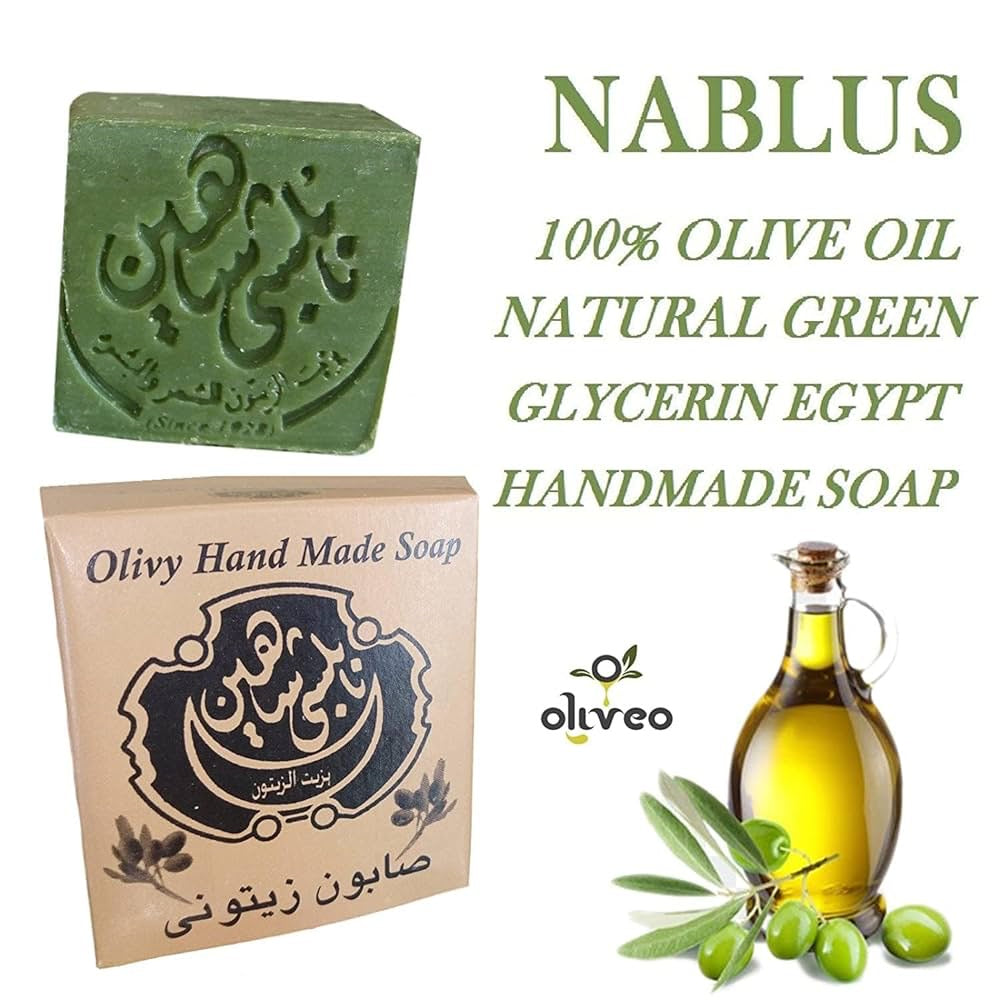 Nablus Handgemachte Olivenölseife – 100% Naturprodukt gegen Akne 🌿✨