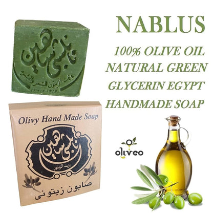 Nablus Handgemachte Olivenölseife – 100% Naturprodukt gegen Akne 🌿✨