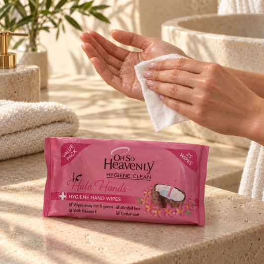 Oh So Heavenly „Hula Hands“ Hygiene-Handtücher – 25 Stück