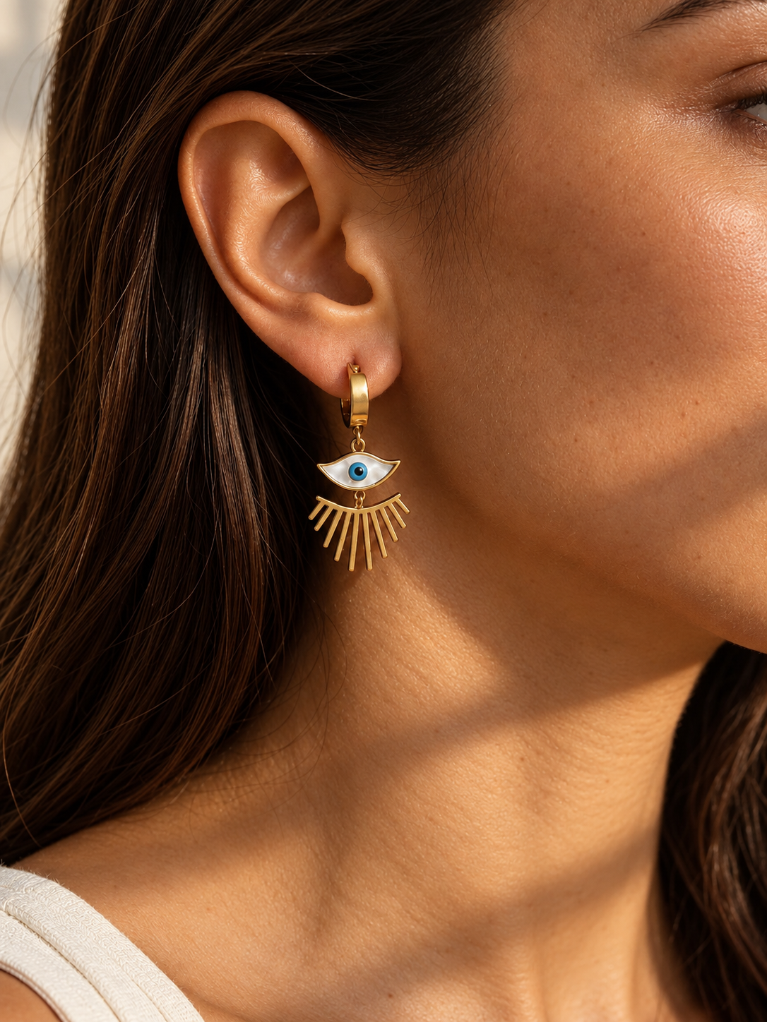Evil Eye Ohrringe aus Edelstahl – Schutz & Style in einem ✨