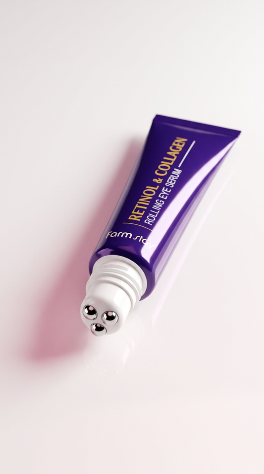Retinol & Kollagen Augenserum mit Massage-Roller – Anti-Aging & Glow ✨