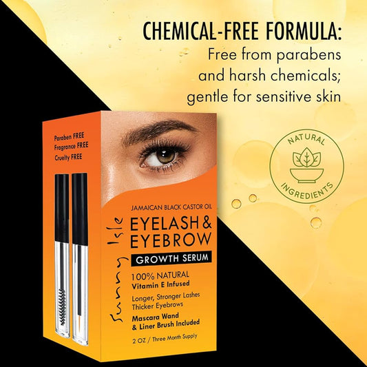 Hormonfreies Eyelash & Eyebrow Growth Serum (60 ml / 2 oz)